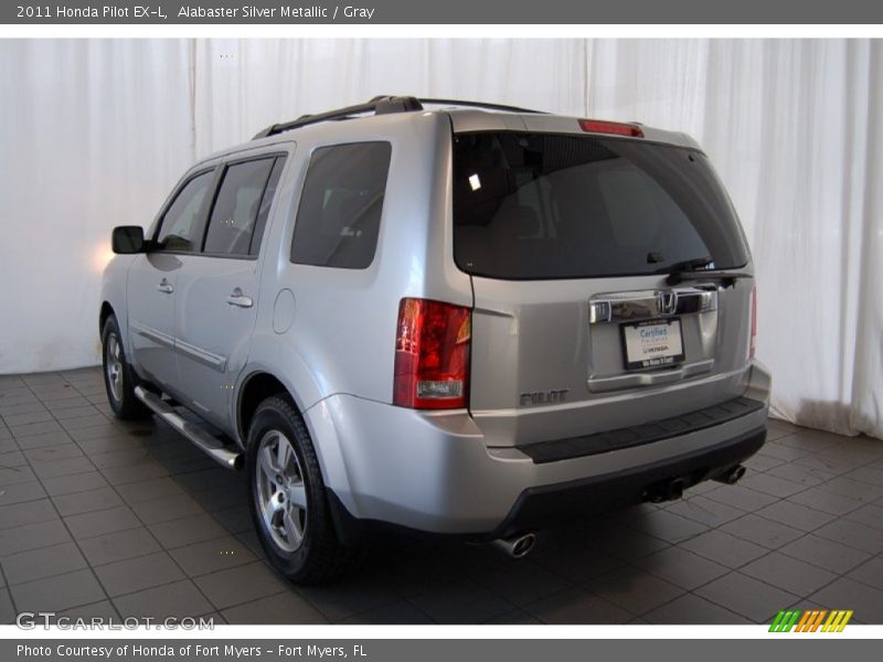 Alabaster Silver Metallic / Gray 2011 Honda Pilot EX-L
