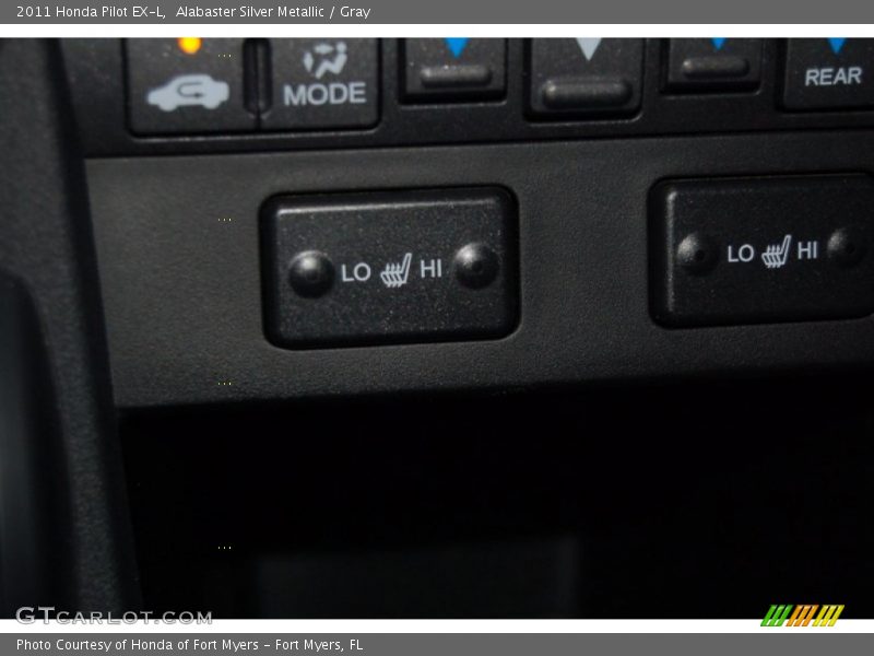 Alabaster Silver Metallic / Gray 2011 Honda Pilot EX-L