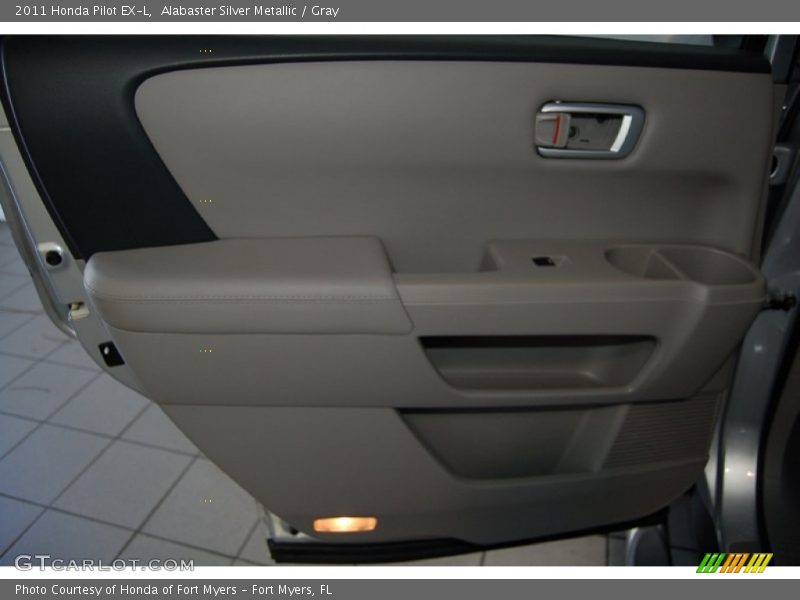 Alabaster Silver Metallic / Gray 2011 Honda Pilot EX-L