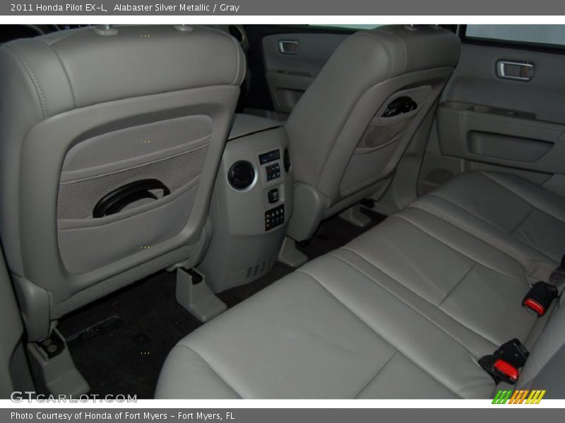 Alabaster Silver Metallic / Gray 2011 Honda Pilot EX-L