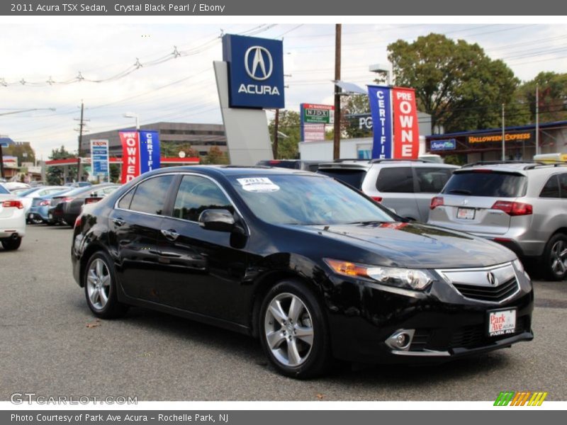 Crystal Black Pearl / Ebony 2011 Acura TSX Sedan