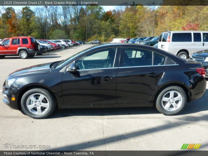 Black Granite Metallic / Brownstone 2015 Chevrolet Cruze LT