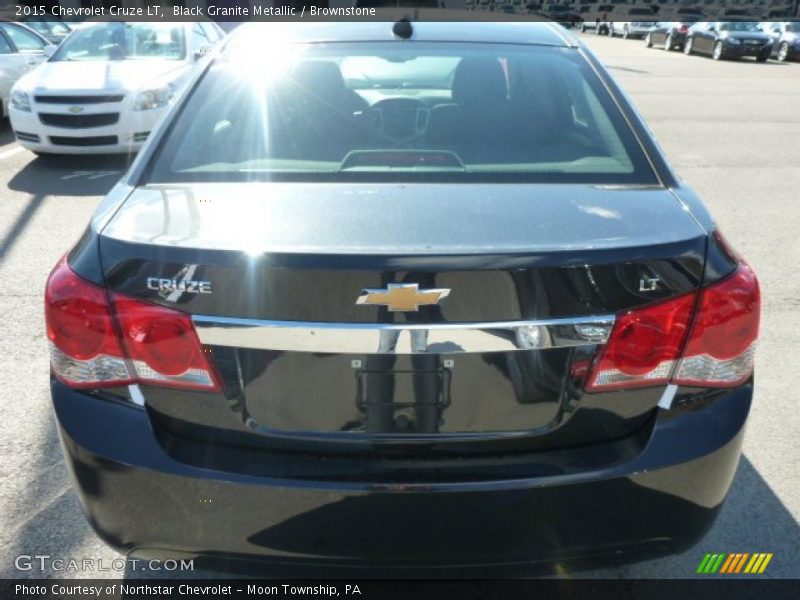 Black Granite Metallic / Brownstone 2015 Chevrolet Cruze LT