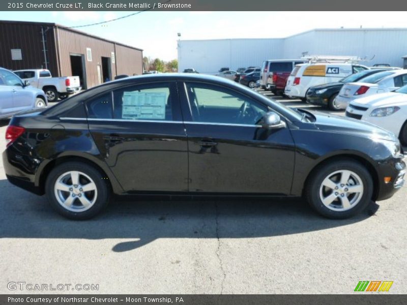 Black Granite Metallic / Brownstone 2015 Chevrolet Cruze LT