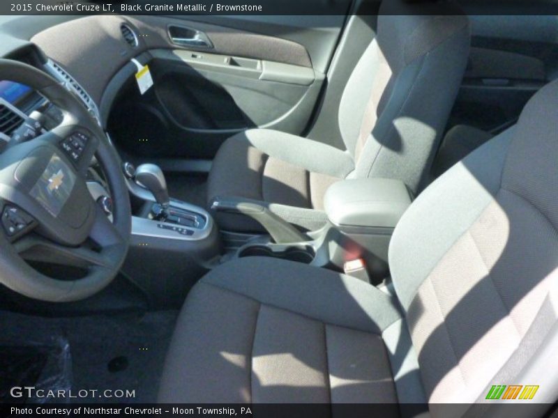 Black Granite Metallic / Brownstone 2015 Chevrolet Cruze LT