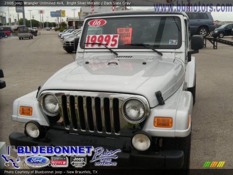 Bright Silver Metallic / Dark Slate Gray 2006 Jeep Wrangler Unlimited 4x4