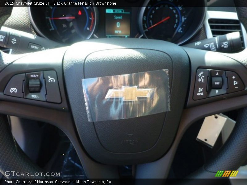 Black Granite Metallic / Brownstone 2015 Chevrolet Cruze LT