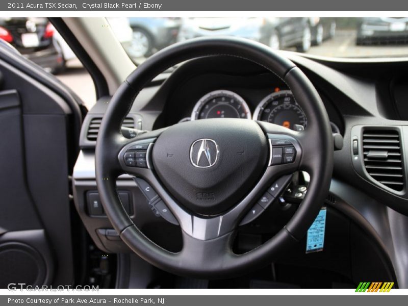 Crystal Black Pearl / Ebony 2011 Acura TSX Sedan