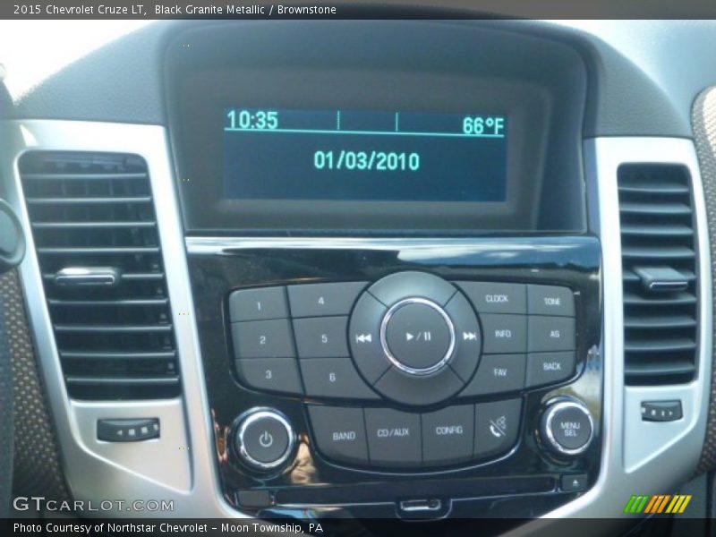 Black Granite Metallic / Brownstone 2015 Chevrolet Cruze LT