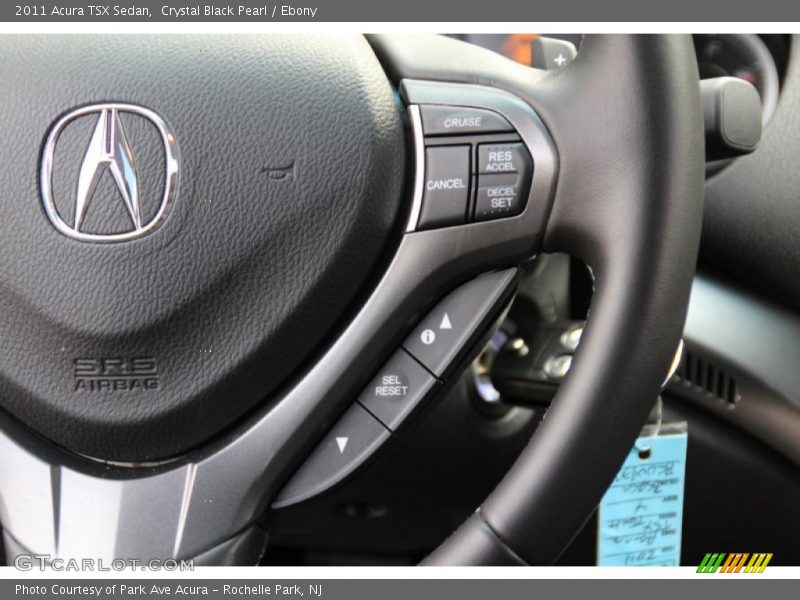 Crystal Black Pearl / Ebony 2011 Acura TSX Sedan