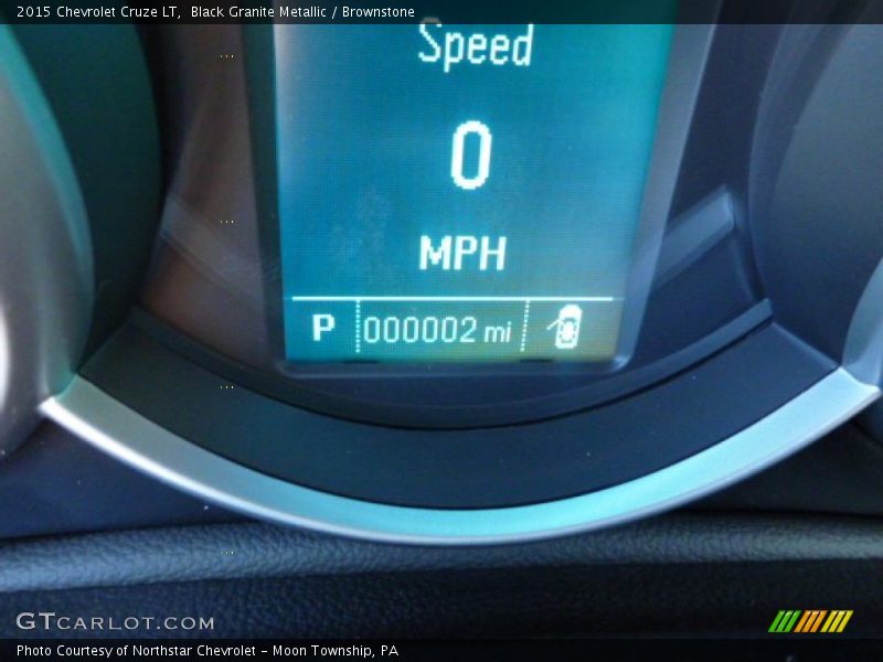 Black Granite Metallic / Brownstone 2015 Chevrolet Cruze LT
