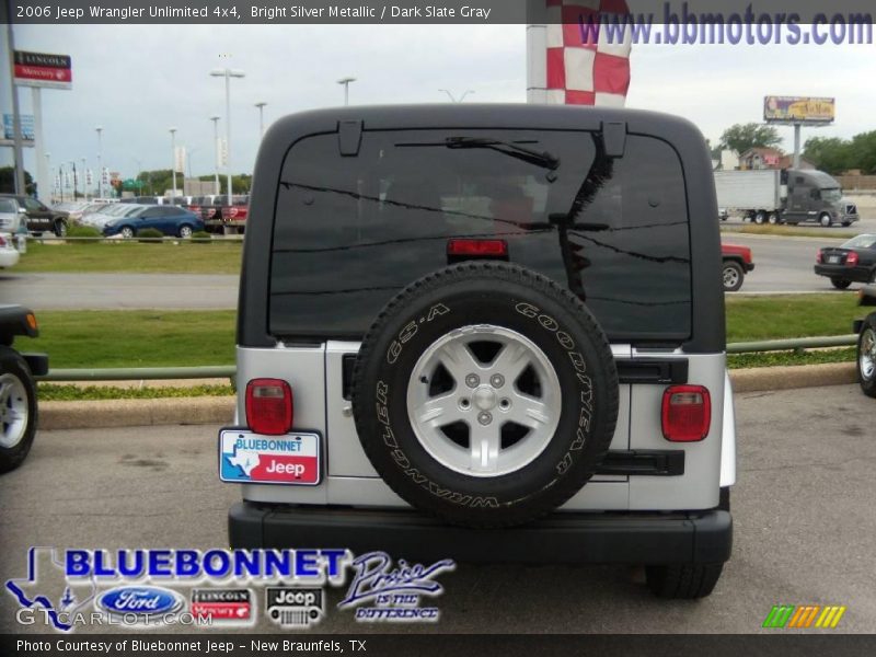Bright Silver Metallic / Dark Slate Gray 2006 Jeep Wrangler Unlimited 4x4