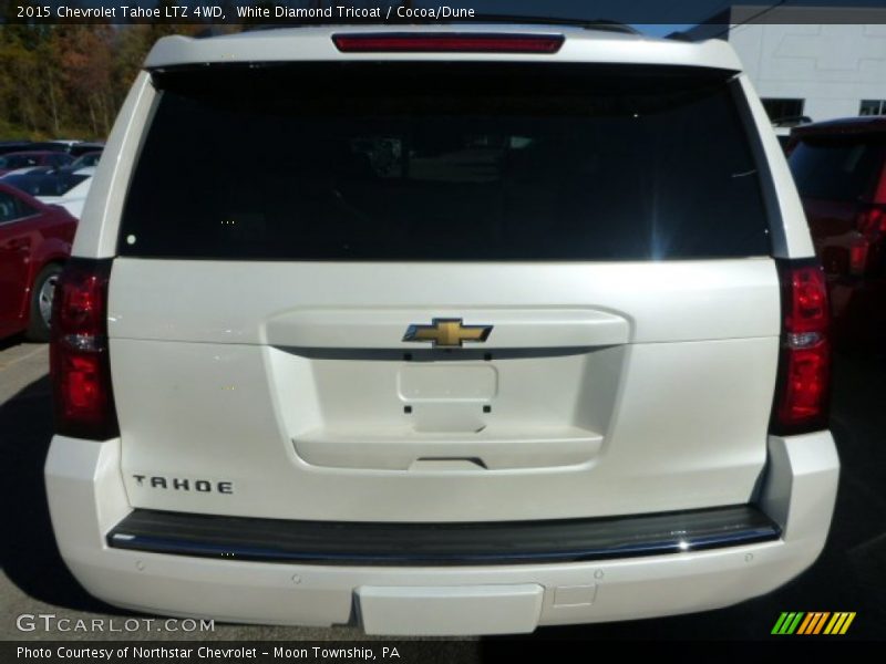 White Diamond Tricoat / Cocoa/Dune 2015 Chevrolet Tahoe LTZ 4WD