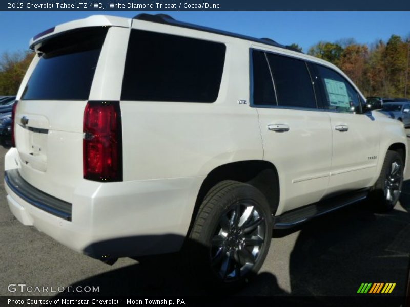 White Diamond Tricoat / Cocoa/Dune 2015 Chevrolet Tahoe LTZ 4WD