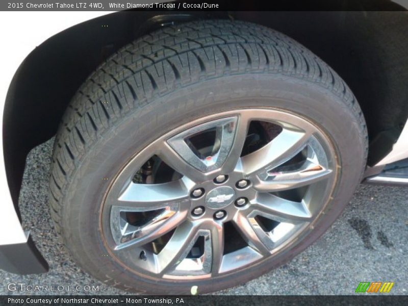 White Diamond Tricoat / Cocoa/Dune 2015 Chevrolet Tahoe LTZ 4WD