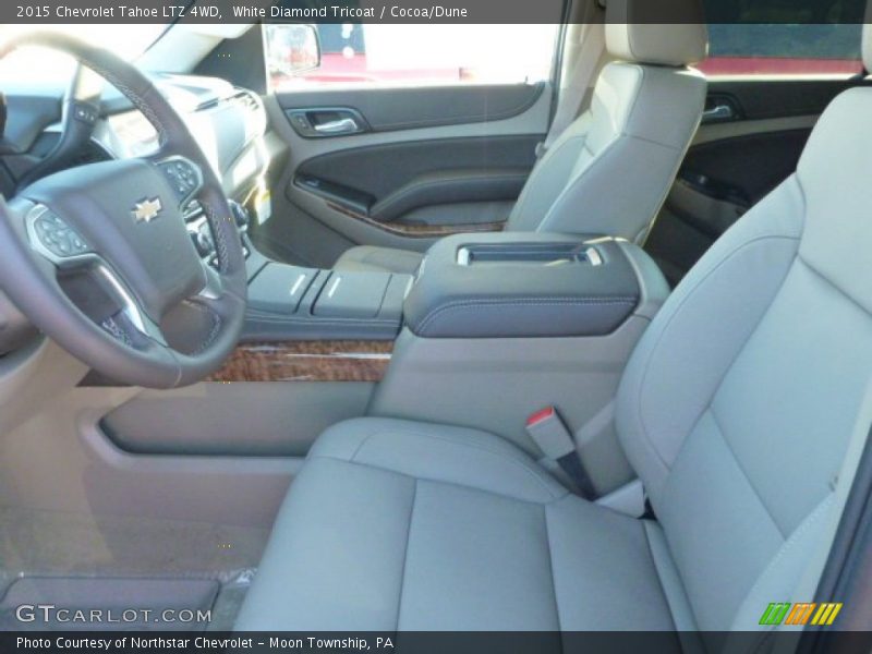 White Diamond Tricoat / Cocoa/Dune 2015 Chevrolet Tahoe LTZ 4WD