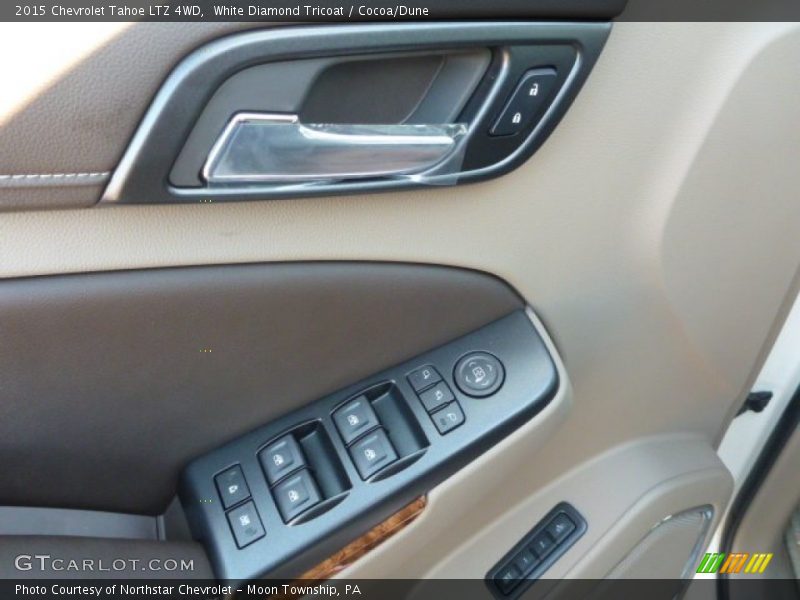 White Diamond Tricoat / Cocoa/Dune 2015 Chevrolet Tahoe LTZ 4WD