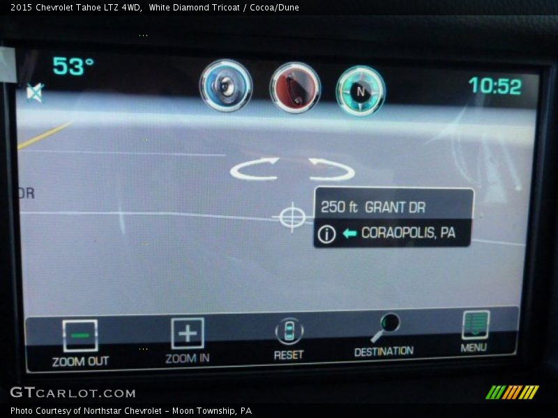 White Diamond Tricoat / Cocoa/Dune 2015 Chevrolet Tahoe LTZ 4WD