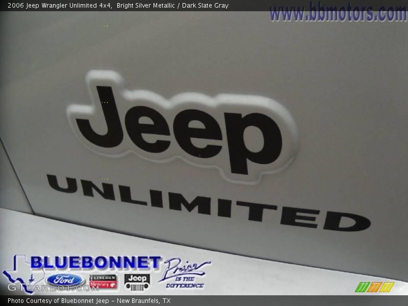 Bright Silver Metallic / Dark Slate Gray 2006 Jeep Wrangler Unlimited 4x4