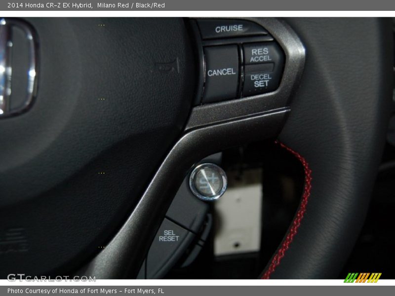 Milano Red / Black/Red 2014 Honda CR-Z EX Hybrid