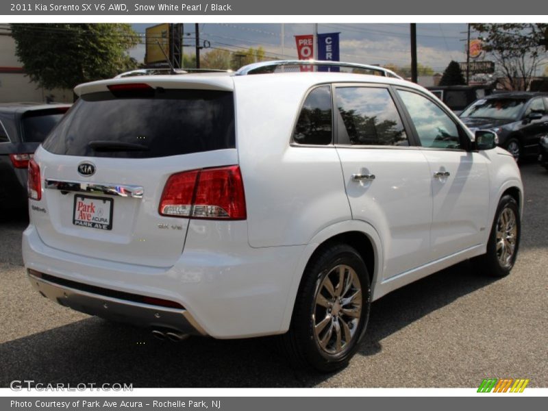 Snow White Pearl / Black 2011 Kia Sorento SX V6 AWD