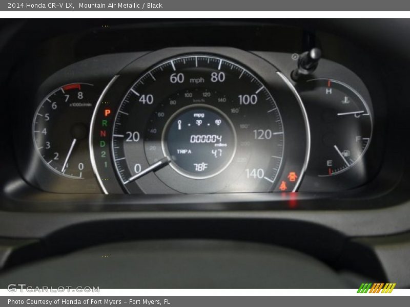 Mountain Air Metallic / Black 2014 Honda CR-V LX