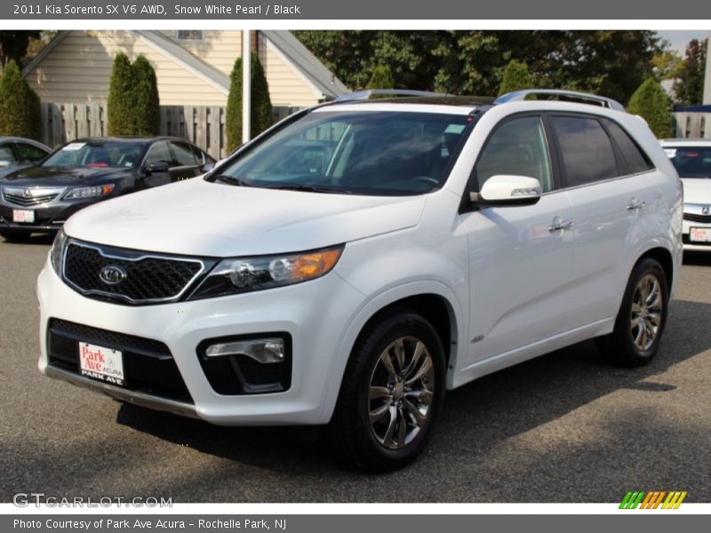 Snow White Pearl / Black 2011 Kia Sorento SX V6 AWD