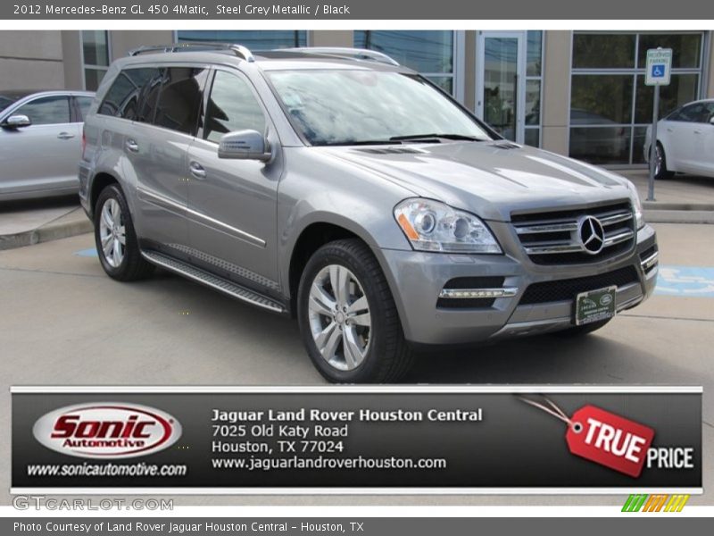 Steel Grey Metallic / Black 2012 Mercedes-Benz GL 450 4Matic