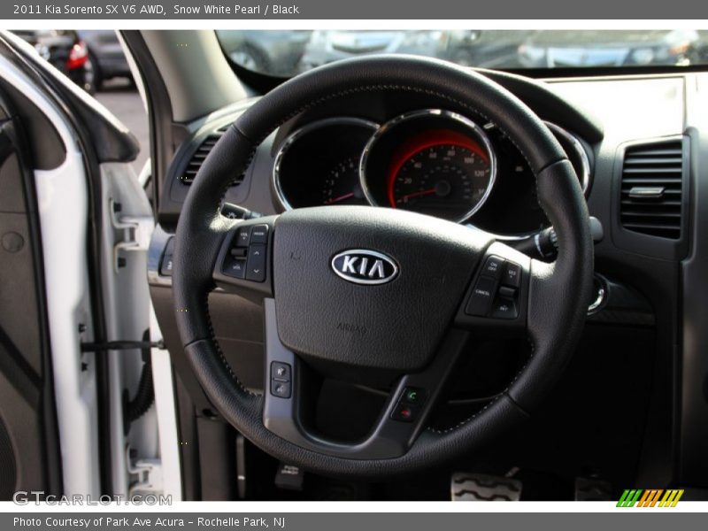 Snow White Pearl / Black 2011 Kia Sorento SX V6 AWD