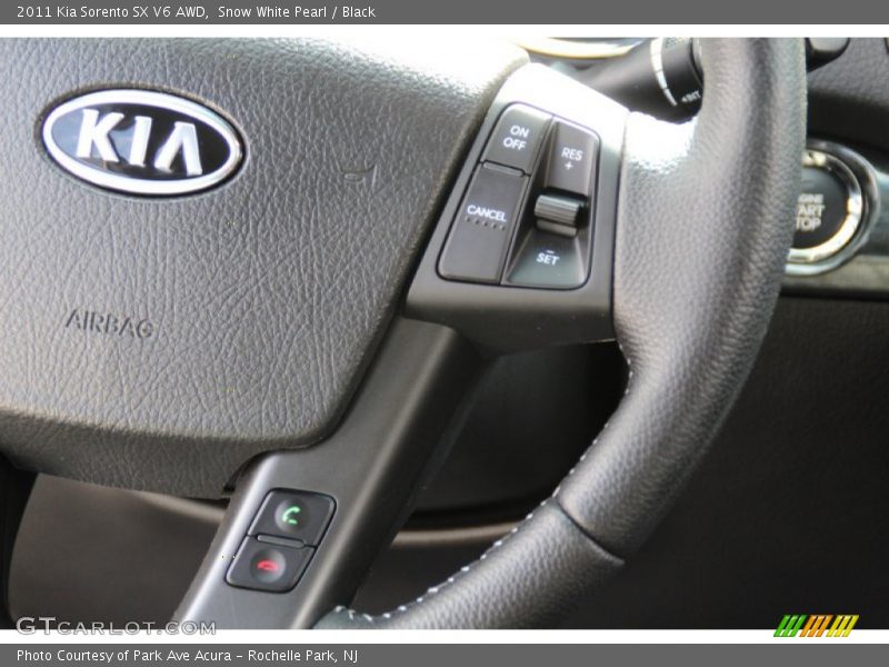 Snow White Pearl / Black 2011 Kia Sorento SX V6 AWD