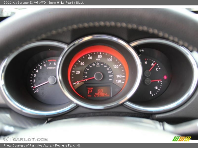 Snow White Pearl / Black 2011 Kia Sorento SX V6 AWD