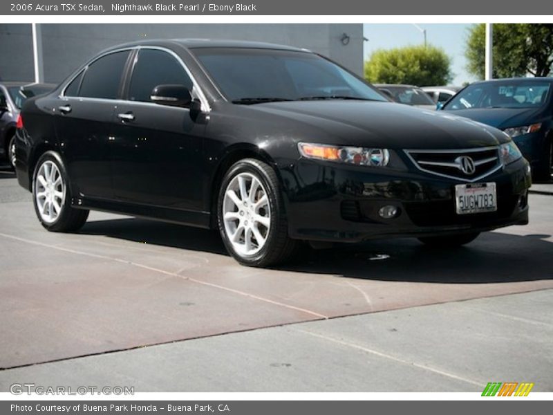 Nighthawk Black Pearl / Ebony Black 2006 Acura TSX Sedan