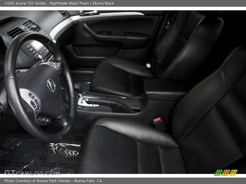 Nighthawk Black Pearl / Ebony Black 2006 Acura TSX Sedan