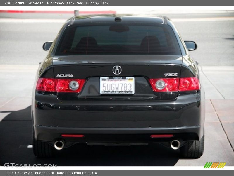 Nighthawk Black Pearl / Ebony Black 2006 Acura TSX Sedan