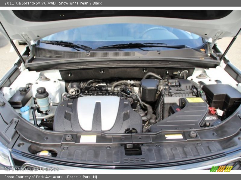 Snow White Pearl / Black 2011 Kia Sorento SX V6 AWD