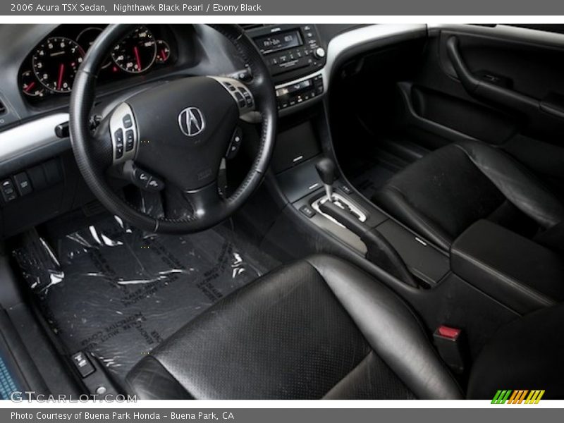 Nighthawk Black Pearl / Ebony Black 2006 Acura TSX Sedan