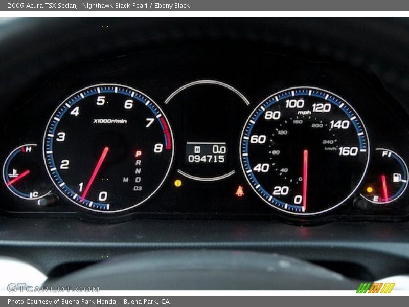Nighthawk Black Pearl / Ebony Black 2006 Acura TSX Sedan