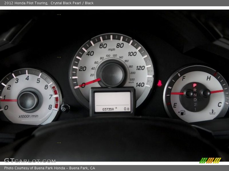 Crystal Black Pearl / Black 2012 Honda Pilot Touring