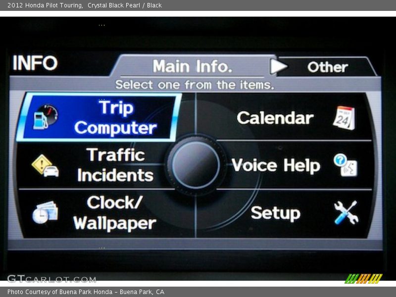 Crystal Black Pearl / Black 2012 Honda Pilot Touring