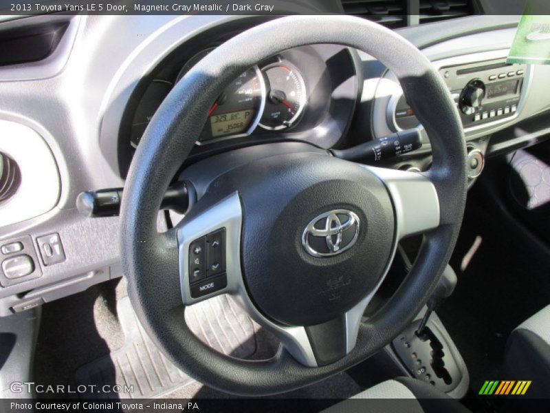 Magnetic Gray Metallic / Dark Gray 2013 Toyota Yaris LE 5 Door