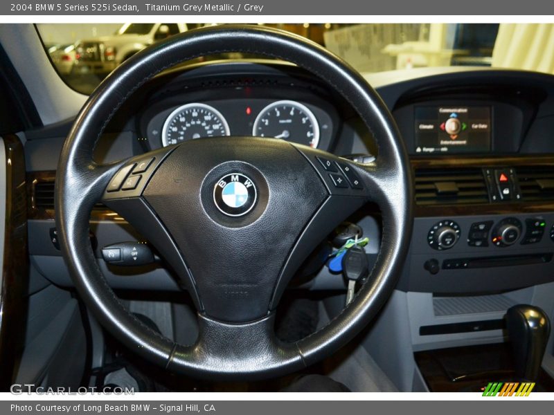 Titanium Grey Metallic / Grey 2004 BMW 5 Series 525i Sedan