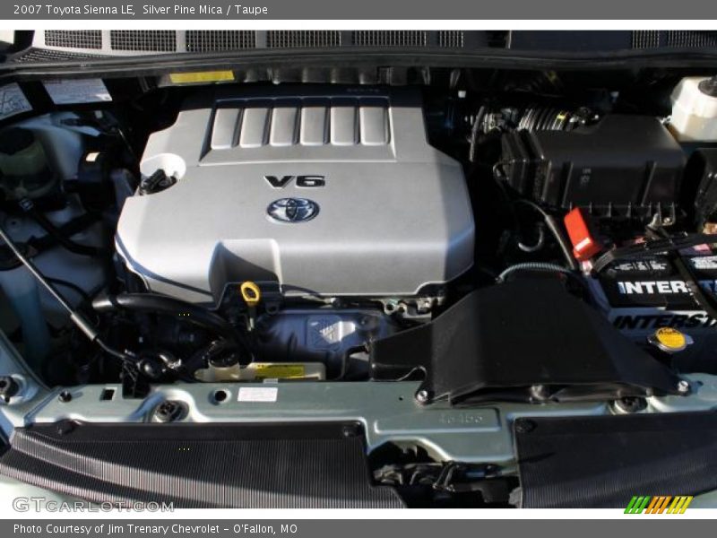 Silver Pine Mica / Taupe 2007 Toyota Sienna LE