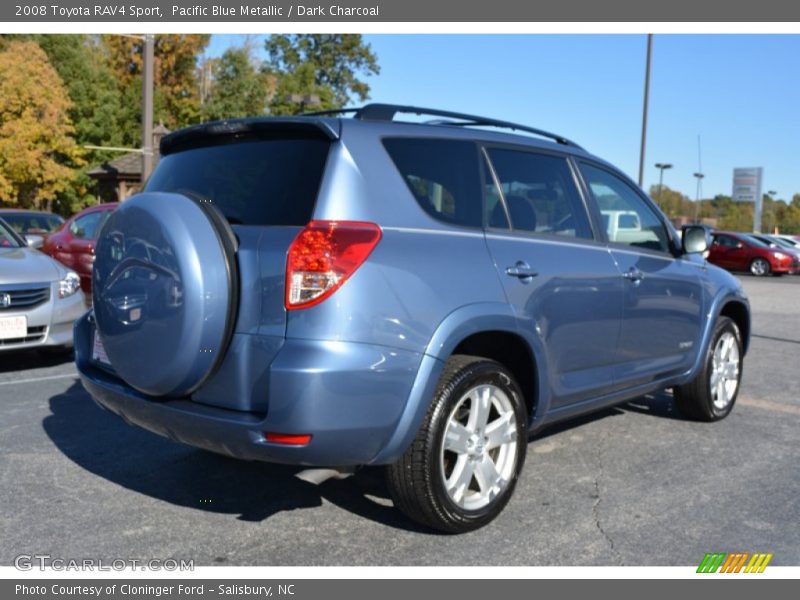 Pacific Blue Metallic / Dark Charcoal 2008 Toyota RAV4 Sport