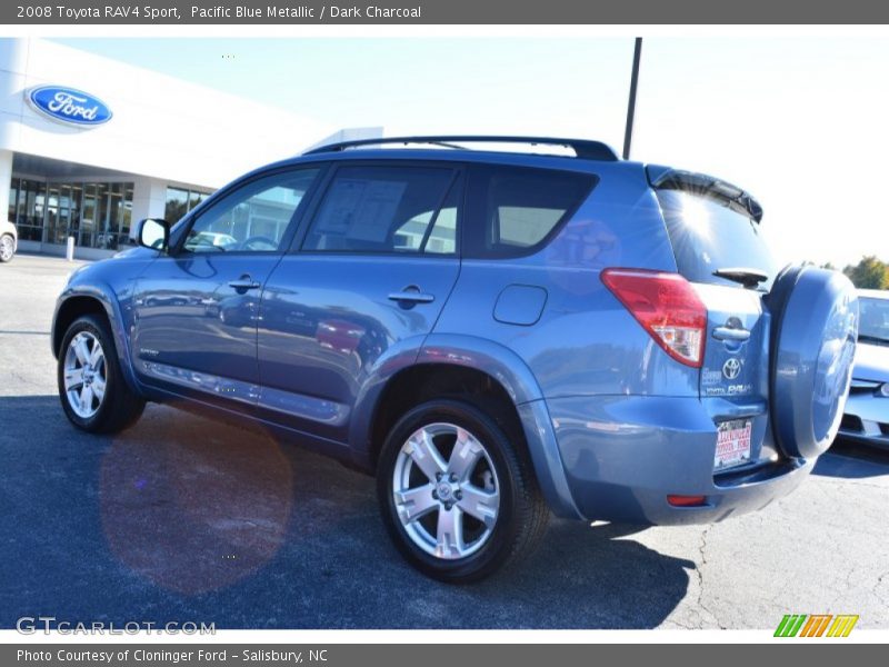 Pacific Blue Metallic / Dark Charcoal 2008 Toyota RAV4 Sport