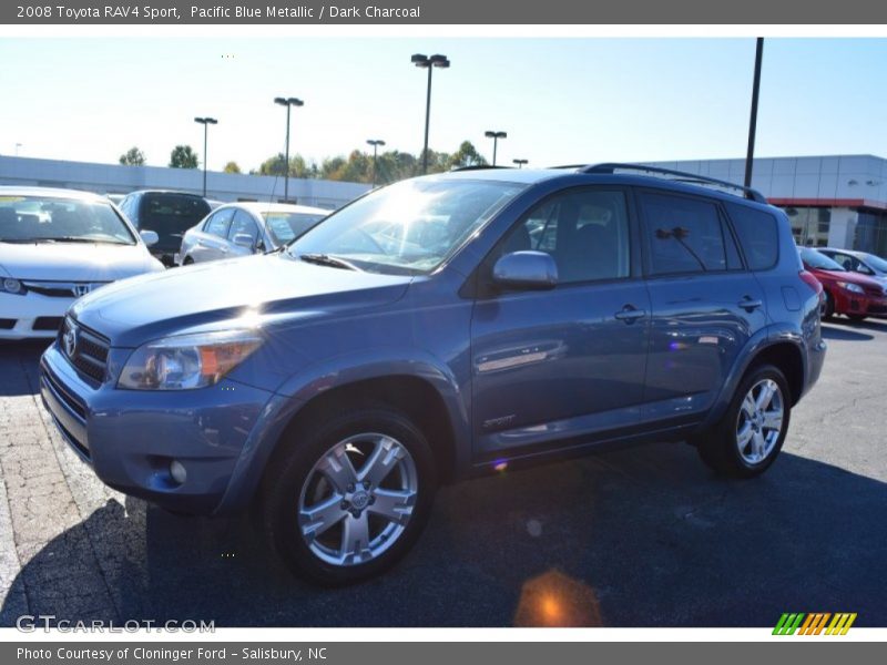 Pacific Blue Metallic / Dark Charcoal 2008 Toyota RAV4 Sport