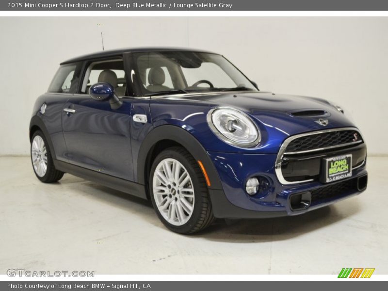 Deep Blue Metallic / Lounge Satellite Gray 2015 Mini Cooper S Hardtop 2 Door