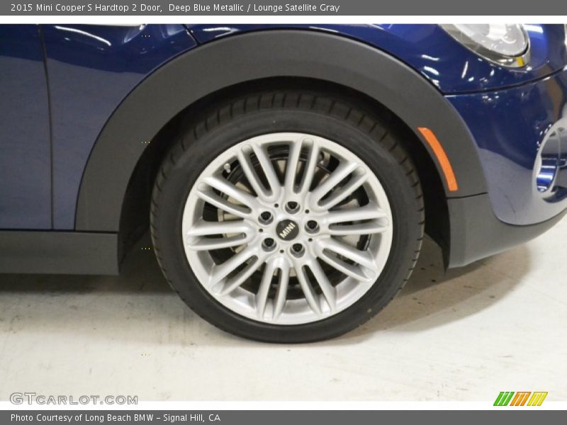 Deep Blue Metallic / Lounge Satellite Gray 2015 Mini Cooper S Hardtop 2 Door