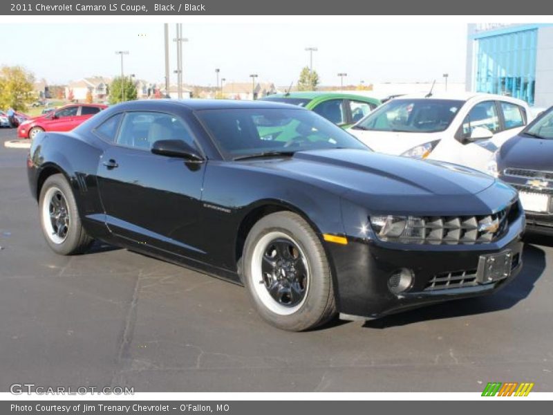 Black / Black 2011 Chevrolet Camaro LS Coupe