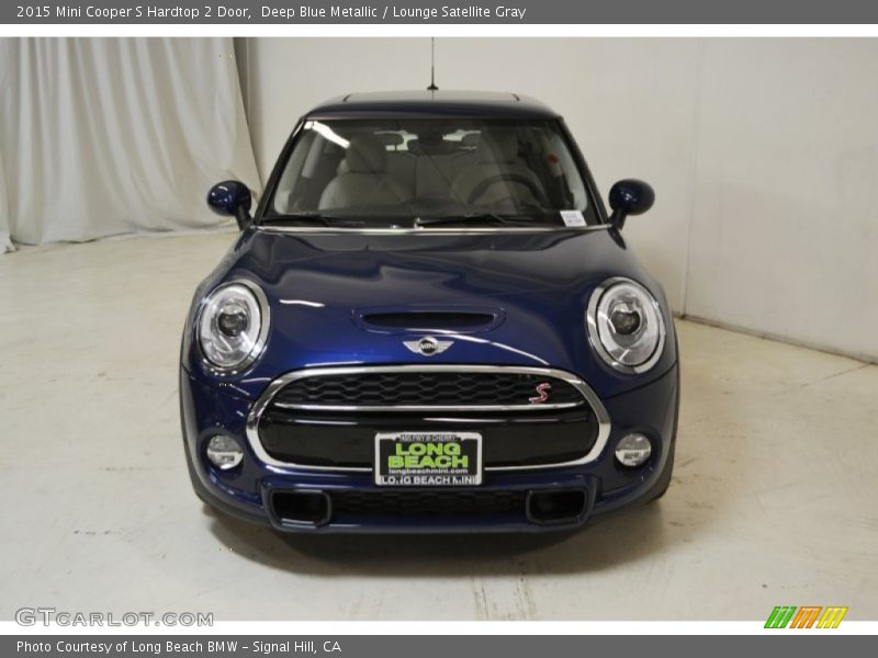 Deep Blue Metallic / Lounge Satellite Gray 2015 Mini Cooper S Hardtop 2 Door