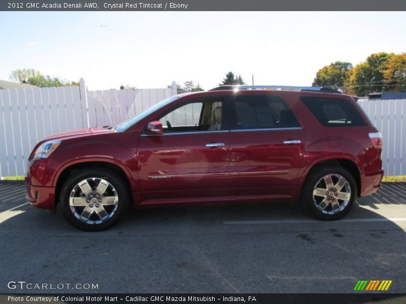 Crystal Red Tintcoat / Ebony 2012 GMC Acadia Denali AWD